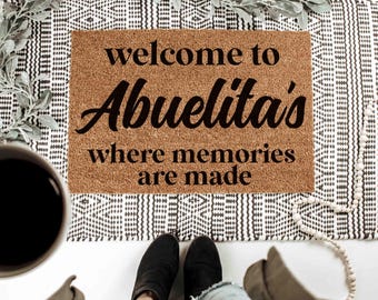Abuelita Gift, Personalized Abuelita Gift, Christmas Gift for Abuelita, Abuelita Birthday Gift, Abuelita Door Mat, Mother's Day Gift