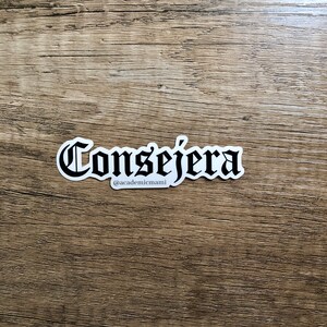 Consejera Chigona Latina ビニール ステッカー ラップトップ デカール