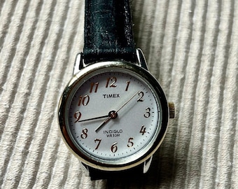 Vintage "INDIGLO WATCH" With Leather Strap - Time Tested