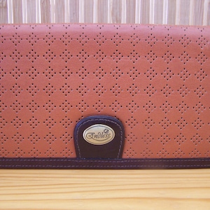 Cartera/chequera/bolsillo vintage de mujer con estampado "ENDLESS MORITA WALLET" de los años 80