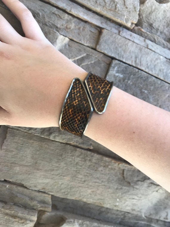 Snakeskin cuff best sale bracelet