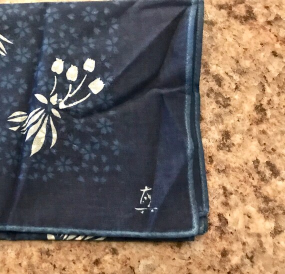 Vintage "JAPANESE HEAD SCARF" Two Sided Design In … Gem