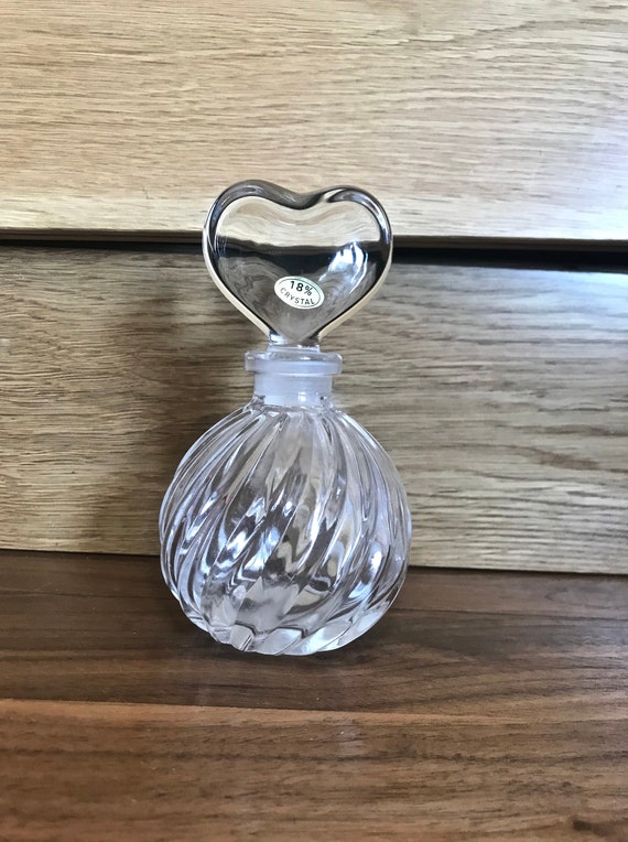 Vintage 80's "A PERFUME BOTTLE by TELEFLORA" Clear