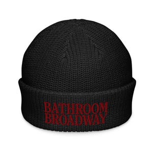 Bathroom Broadway Beanie | Theater Beanie Hat | Broadway Hat