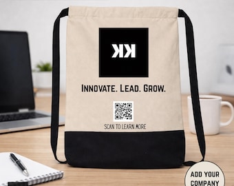 Custom Canvas Drawstring Bags, Bulk Event Favor Backpacks, Graduation Giveaways
