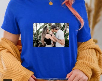 Custom Photo T-Shirt, 100% Cotton Personalized Picture Tee, Family Keepsake Gift. Made in Alpharetta, GA by Neurodiverse team.