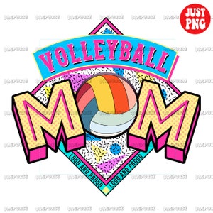 Volleyball Mom, Volleyball Mom PNG, Volleyball Mom Sublimation File Design, Proud And Loud, Instant Digital Download