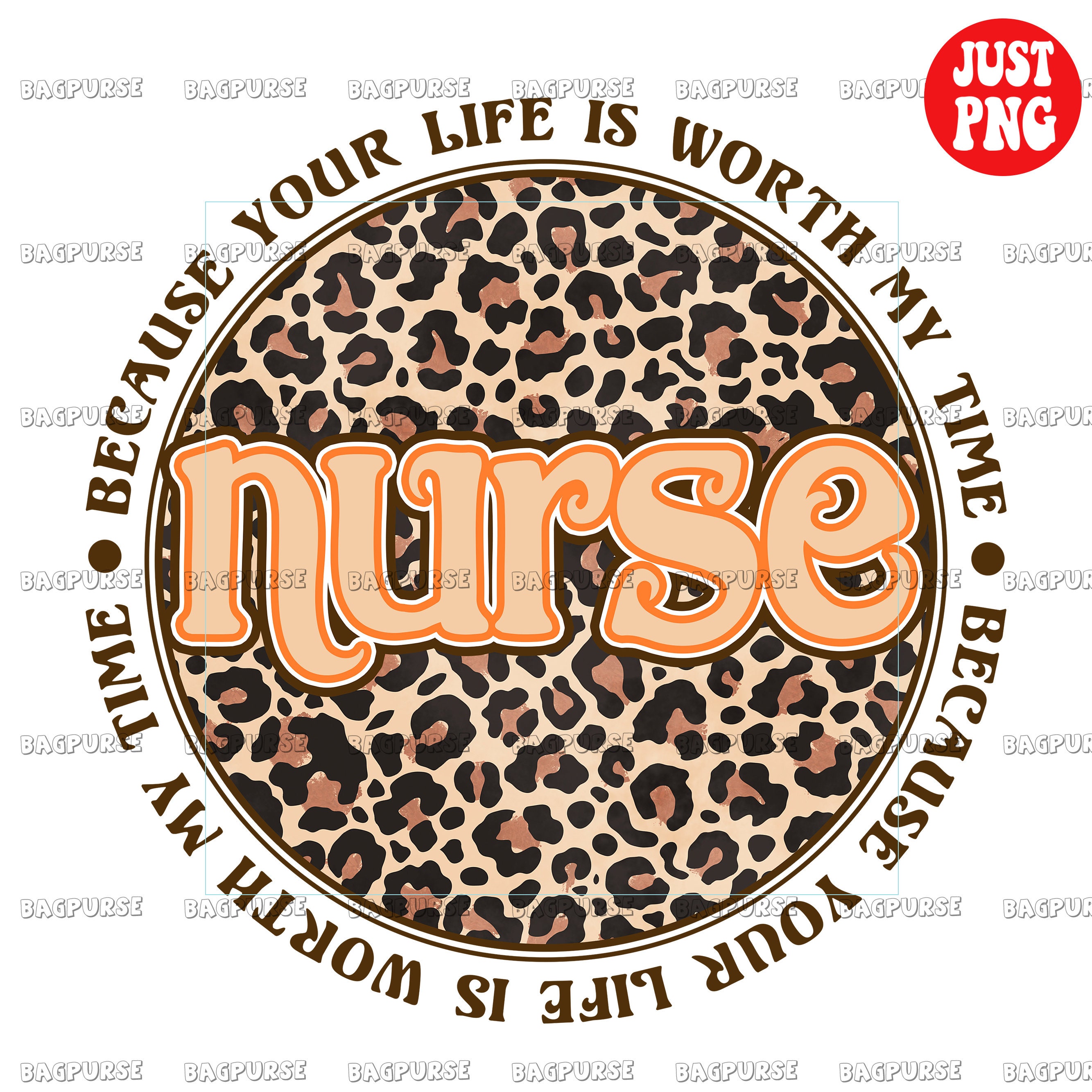 Nurse PNG, Nurse Sublimations, Nurse File Sublimation Or Print For Shirt, Instant Download, Nursing Leopard DesignClipart