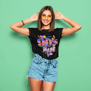 90s Babe PNG, Retro Sublimations Design Clipart T Shirt - Etsy
