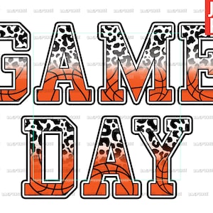 Game Day, Game Day Basketball PNG, Basketball Design File For Sublimation Or Print, Instant Digital Download