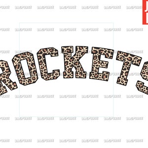 Rockets PNG, Rockets Leopard PNG, File Design For Sublimation Or Print