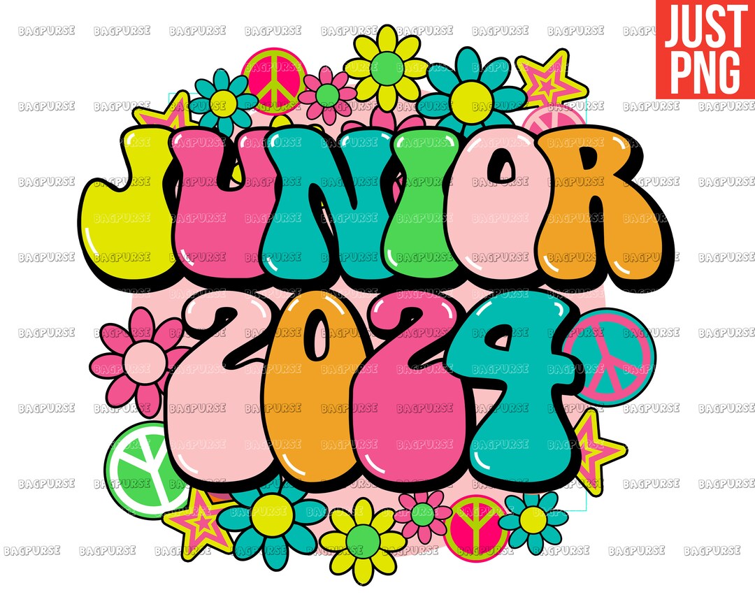 Junior 2025 PNG Class of 2025 Sublimations Groovy Flower Etsy