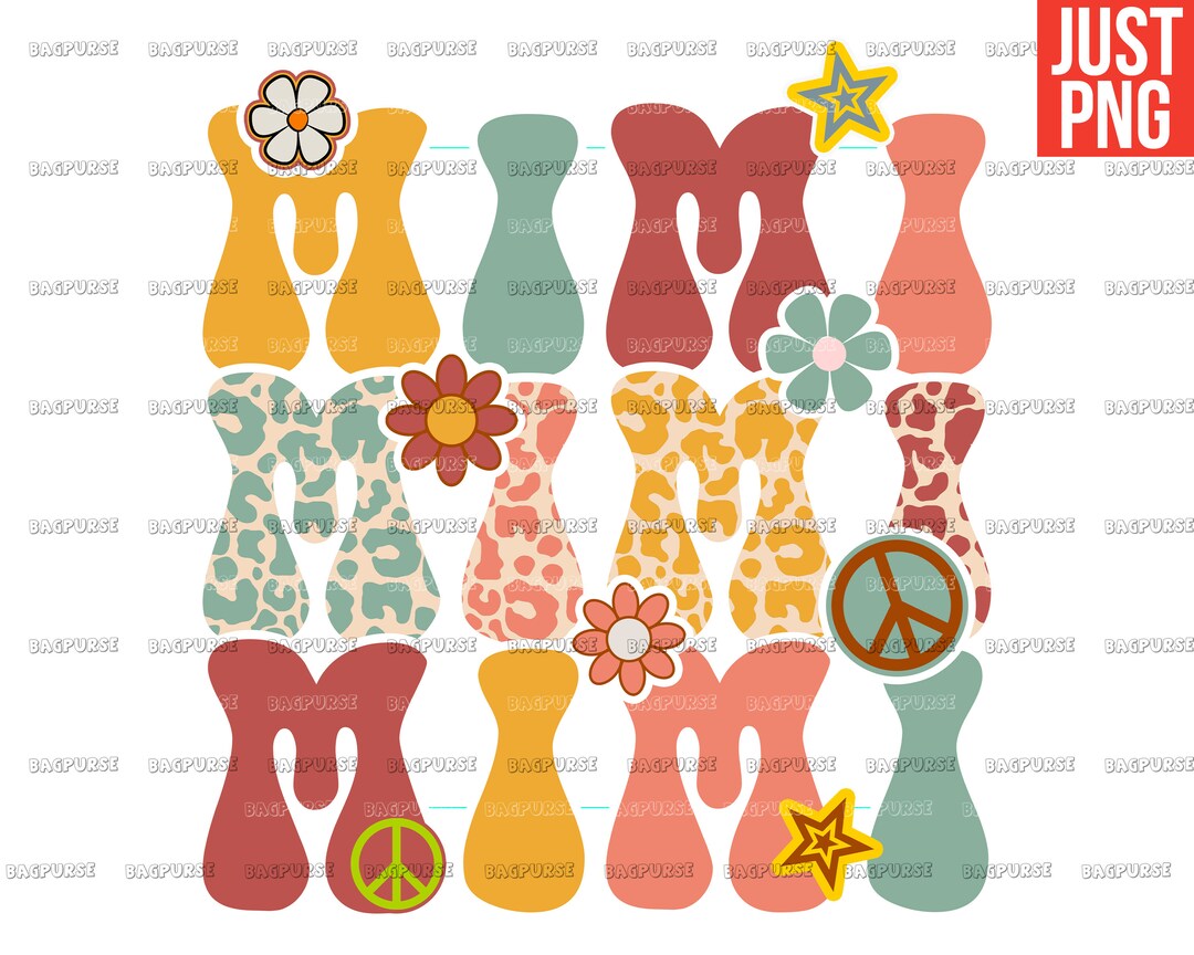 Retro Mimi PNG, Groovy Mimi, File Design for Sublimation or Print ...