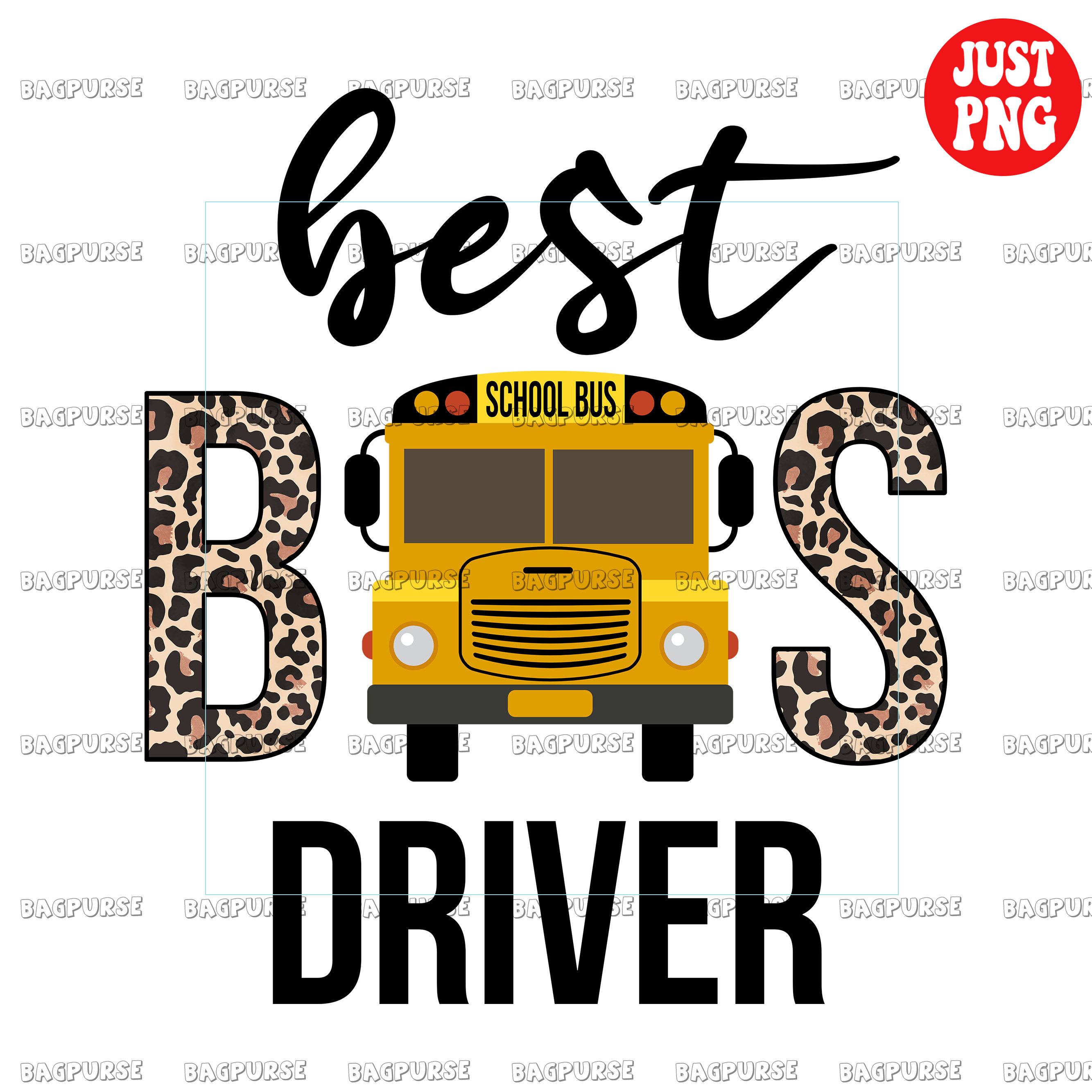 Best Bus Driver, School Bus Driver PNG, School Bus Driver File Designs For Sublimation Or Print, Clipart, Instant Digital Download