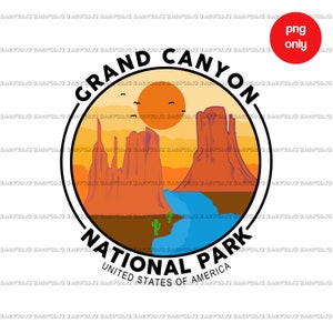Grand Canyon PNG | Printable File On Mug Shirt Hoodie Bag | Grand Canyon National Park Digital Download | NOT SVG | png only