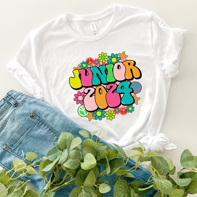 Junior 2025 PNG Class of 2025 Sublimations Groovy Flower Etsy