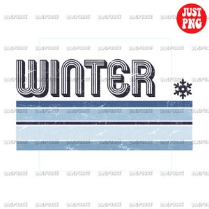 Winter, Winter PNG, Winter Sublimation Design, Instant Digital Download, Winter Season Christmas Snowflake Clipart, Printable File
