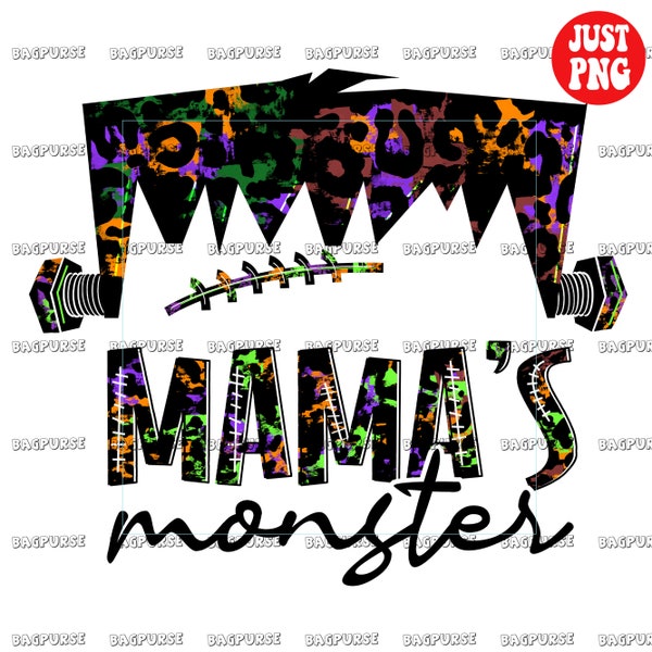 Mama's Monster, Mama's Monster PNG, Mamas Monster, Mama Little Monster, Clipart, Halloween Sublimation, Digital Download