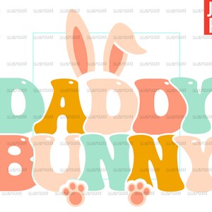 Daddy Bunny PNG, Daddy Easter PNG, Easter PNG, Easter Design File For Sublimation Or Print, Digital Download