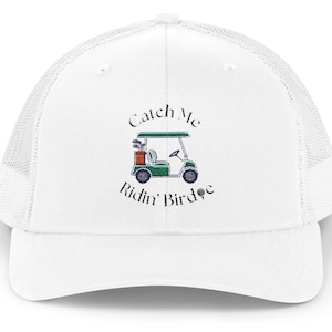 Catch Me Ridin&#39; Birdie Snapback Cap | Stylish Golf Hat, funny golf attire
