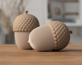 Decoratie eikelcontainer – bosrijke snuisterijdoos
