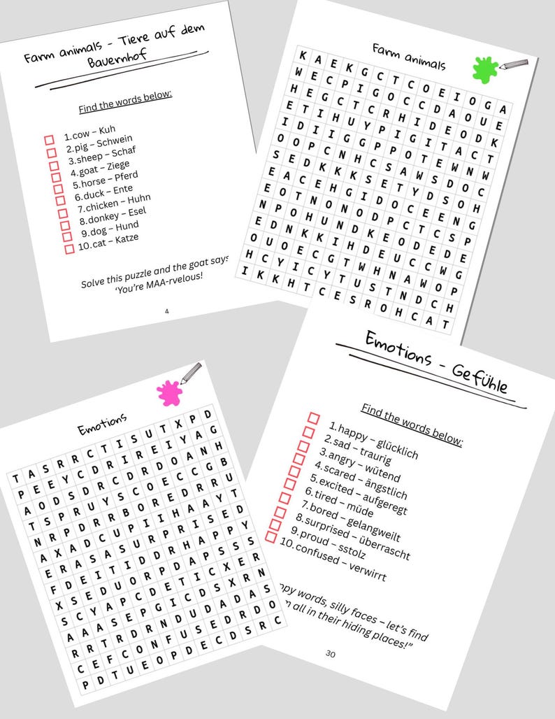 Word Search Puzzles to Print – Word Search English – 25 Puzzles PDF – for Adults &amp; Children ...