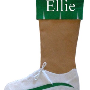 Cheerleader/ tennis  themed stockings with FREE  embroidered names