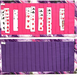 Kaartonderleggers/organisers: paars/roze verfgegoten