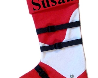 Ski boot stocking with FREE  embroidered name