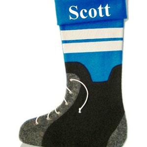 HOCKEY stocking with FREE embroidered name image 1