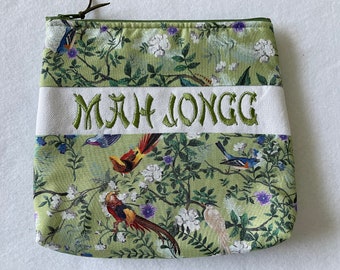 Mah Jongg Bags-exotic birds