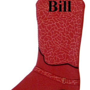 COWBOY  stockings with FREE embroidered name
