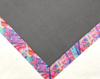 Mah Jongg table mats- paint brush strokes