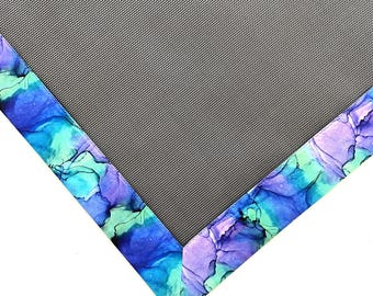 Mah Jongg table mats= blue blender