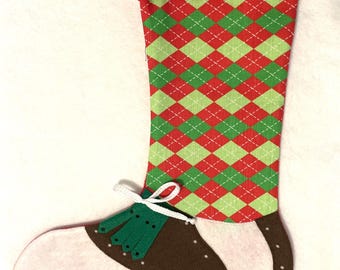 GOLF stocking with FREE embroidered name