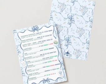 Custom Made to Order Mahjong Birthday Cards - DIGITAL DOWNLOAD