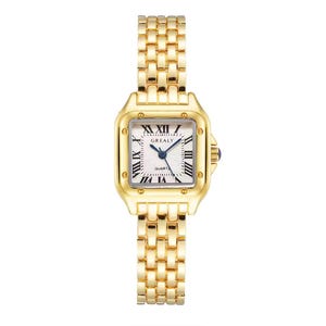 Women&#39;s watch with light, luxury brand, business style, gold stainless steel, ladies&#39; fashion quartz wristwatch, bracelet watch