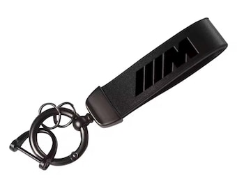 BMW M Performance Leather Keychain: Car Key Ring