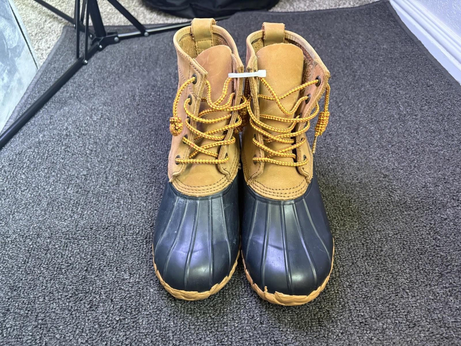 Cabelas Duck Boots Wemons  Brown Steel Shank Lace Up High Top Hunting Sz 6 Cabelas Duck Boots Wemons Brown Steel Shank Lace up High Top  main image 2