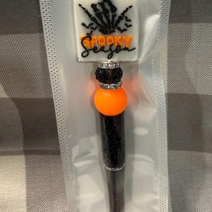 Spooky Season Beaded Pen
