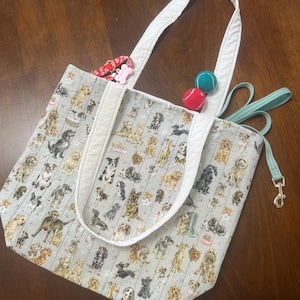 Dog Lover’s Quilted Tote Bag