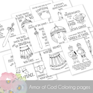 Armor of God Coloring Sheets PDF