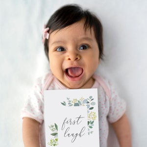 1st Year Baby Milestone Cards with Scripture Verses image 2