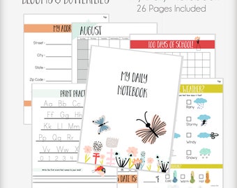 Daily Learning Notebook - Blooms & Butterflies