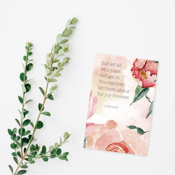 A Year Of Peace Comfort Scripture Memory Verse Cards Set Etsy
