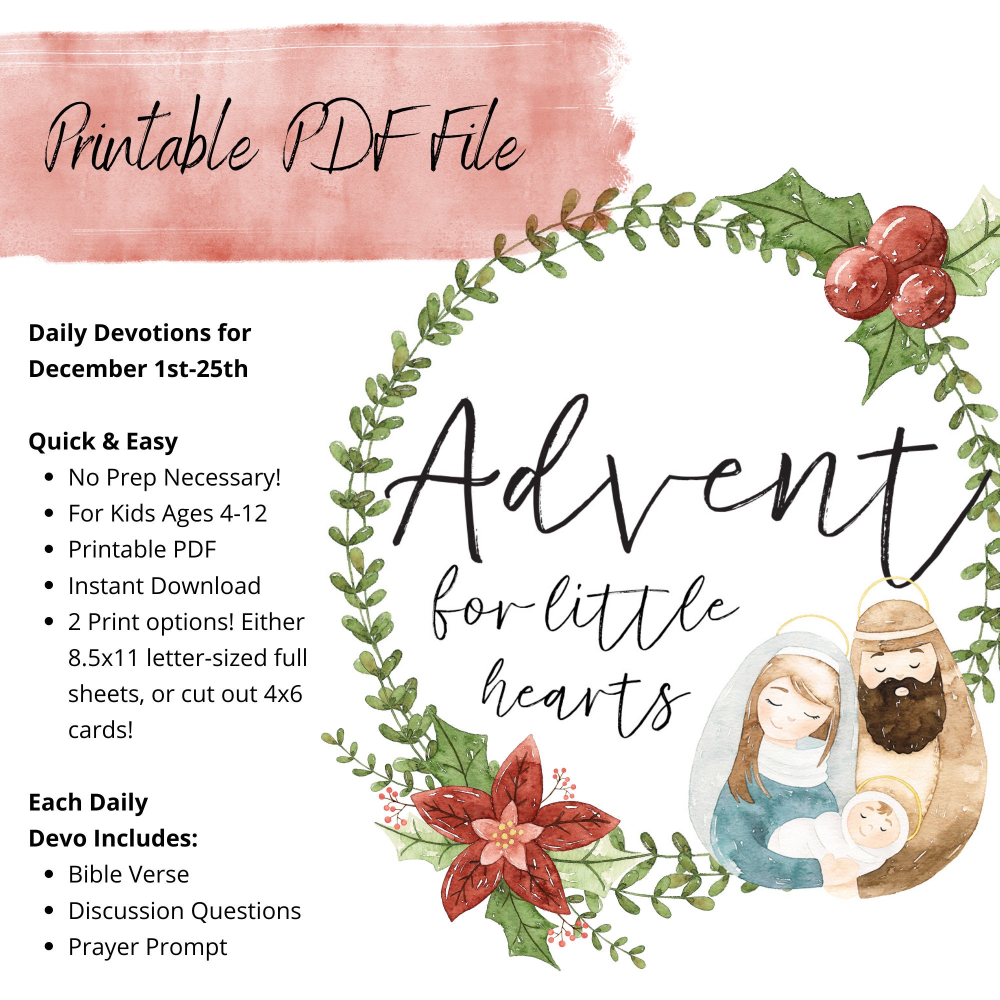 PRINTABLE Advent Scripture Devotions for Kids and Families PDF FILE *instant Digital Download* - Etsy printable-advent-scripture-devotions-for-kids-and-families-pdf-file-instant-digital-download-etsy