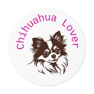 Chihuahua Lover Vinyl Stickers, Cute Dog Stickers, Pet Lover Gifts, Animal Decor, Laptop Stickers