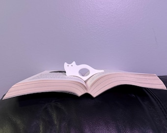 Marcapáginas de gato impreso en 3D: un cómodo marcador de lectura para el pulgar