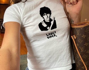 Vintage Rodrick Heffley Baby Tee - Band Baby Tee, Wimpy Kid Aesthetic Tee, Loded Diper Shirt, Silly Rockstar T-Shirt, Y2K Top, Coquette Tee