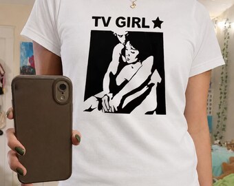 Graphic TV Girl Baby Tee - Indie Rock Music Band Merch, Alternative Music Apparel, Who Really Cares Album Tee, French Exit, Gifts For Her
